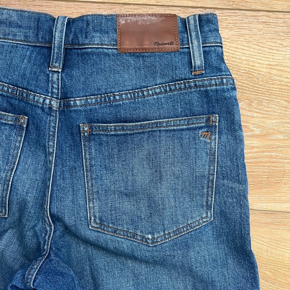 Madewell Stretchy Blue Denim Wide leg crop Women's Jeans - Picture 9 of 10